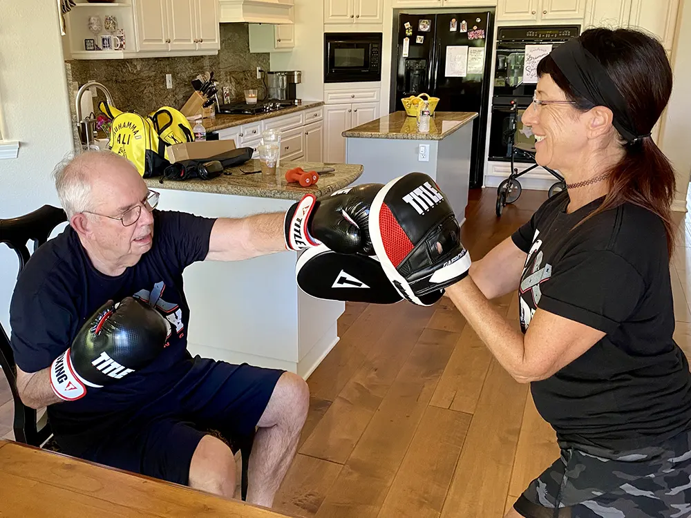 private training home by rock steady boxing coach lisa